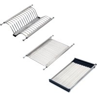 Abtropfgestell aus rostfreiem Stahl Drynox, Modul 450mm, Edelstahl - Emuca von EMUCA