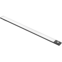 Emuca LED-Einbauleuchte Kaus Black USB Aufladbar mit Bewegungssensor, 400mm, Schwarz, Kunststoff und Aluminium - Schwarz von EMUCA