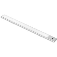 LED-Einbauleuchte Kaus usb Aufladbar mit switch, l 400 mm, Matt eloxiert, Kunststoff und Aluminium - Matt eloxiert - Emuca von EMUCA