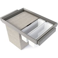 Emuca Satz aus 2 Hilfstablett, 1 Wäschekorb und ahmen für Schrank Quartz, mit Soft-Close- und Vollauszugsschienen, Modul 60 cm, Titan-Oberfläche Emuca Satz aus 2 Hilfstablett, 1 Wäschekorb und ahmen für Schrank Quartz, mit Soft-Close- und Vollauszugsschienen, Modul 60 cm, Titan-Oberfläche von EMUCA