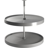 Lot runde Platten Shelvo für Küchenmöbel, für 800mm Modul, Kunststoff und Aluminium, Grau - Emuca von EMUCA
