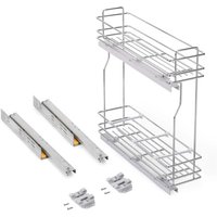 Emuca - Ausziehbarer seitlicher Flaschenhalter SupraMax, Modul 200 mm, gedämpfter Versch von EMUCA