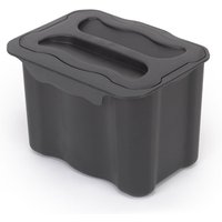 Emuca - RecyclingRecyclingbehälterRecycle, zum Aufhängen an der Tür, 1 x 5 Liter Recycling-Behälter, mit Deckel, Kunststoff, anthrazitgrau von EMUCA