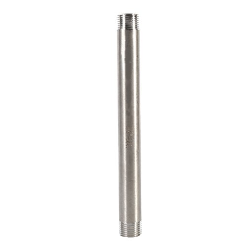 EMUKOEP 1 Stück Edelstahl SS304 Männliches X Männliches Fadenrohr 200mm BSP 1/4 "/2" 3/4 "" (DN15*200mm = 1/2) von EMUKOEP