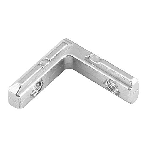 EMUKOEP 10 Einheiten. Innerer Eckanschluss des L -Aluminiumprofils mit T -verdrängten T verdrängten Kohlenstoffstahlsteinen (Europäischer Standard 2020) von EMUKOEP