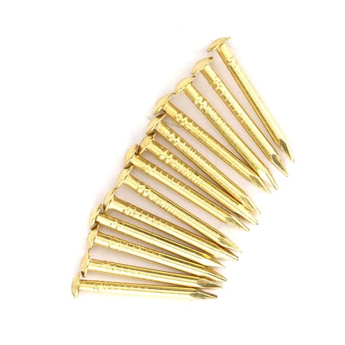 EMUKOEP 100 Einheiten. Messingscharnernzubehör für 10 Mm/15 Mm/18/22 Kopfmöbel (18 mm lang) von EMUKOEP