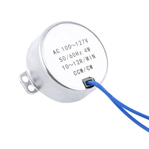 EMUKOEP 1pc AC 100-127V 4W Synchronmotor 50/60 Hz CCW/CW Movingor (10-12 UPM) von EMUKOEP