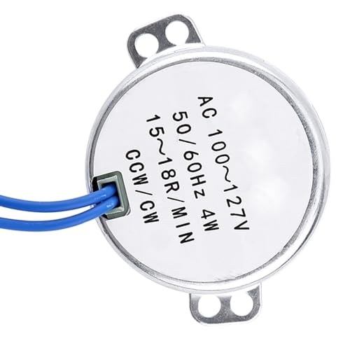 EMUKOEP 1pc AC 100-127V 4W Synchronmotor 50/60 Hz CCW/CW Movingor (15-18 UPM) von EMUKOEP