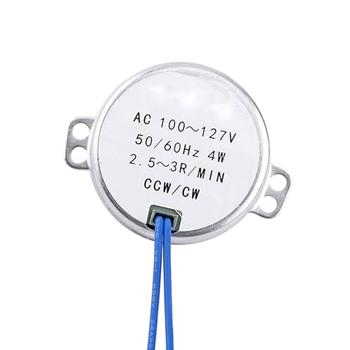 EMUKOEP 1pc AC 100-127V 4W Synchronmotor 50/60 Hz CCW/CW Movingor (2,5-3RPM) von EMUKOEP