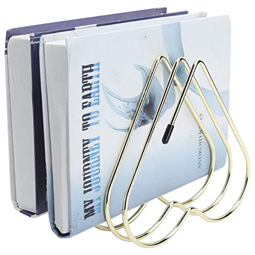 EMUKOEP Buchregal, Dateiordner, Desktop -Support, Buchspeicherregal, Teleskopdateiordner, Support Organizer, Bastelvorräte, Dekoration, Dekoration (Gold) von EMUKOEP