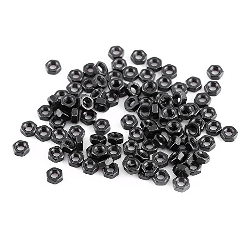 EMUKOEP Hexagonale Schwarze Stahlschrauben M3 250 PZS mit Sechseckiger Nuss -Sortiment (A: Cap Head) von EMUKOEP