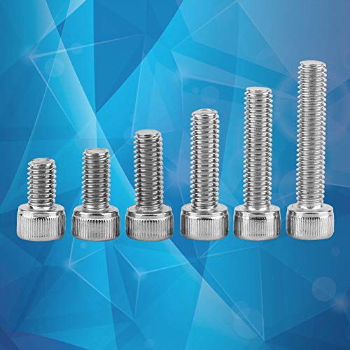 EMUKOEP M3-M8 Hexagonale Hohlkopfschrauben SS304 Edelstahl mit Hexagonaler Nusswaschanlage (M6 120pcs) von EMUKOEP