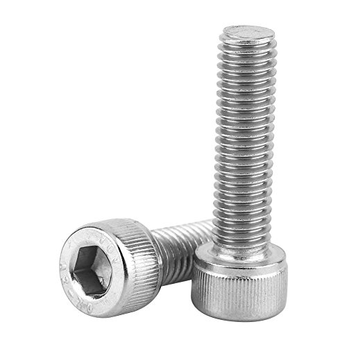 EMUKOEP M3-M8 Hexagonale Hohlkopfschrauben SS304 Edelstahl mit Hexagonaler Nusswaschanlage (M8 60pcs) von EMUKOEP