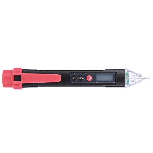 EMUKOEP Messungsinstrument des Spannungsdetektortests ohne Digitale Kontaktspannung AC121000V (Schwarz+rot) von EMUKOEP
