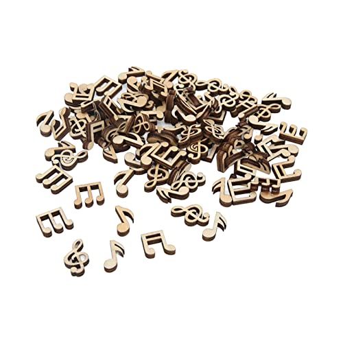 EMUKOEP Musikalische Note Holzteile 100 Stück Musiknoten Holzwellen ohne Fertigen Raum Robuste Pulido Vintage Musical Note Holzstücke EMUKOEP Musikalische Note Holzteile 100 Stück Musiknoten Holzwellen ohne Fertigen Raum Robuste Pulido Vintage Musical Note Holzstücke von EMUKOEP