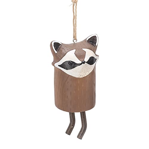 EMUKOEP Rustikale Windglockenharz -Hand -Gartendekoration (D Red Panda) von EMUKOEP