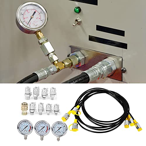 EMUKOEP Tragbares Hydraulikdruck -Test -Kit, Line Testwerkzeug, 60 MPa Messgerät, Tester des Hydraulikausrüsters, Drucktestwerkzeug EMUKOEP Tragbares Hydraulikdruck -Test -Kit, Line Testwerkzeug, 60 MPa Messgerät, Tester des Hydraulikausrüsters, Drucktestwerkzeug von EMUKOEP