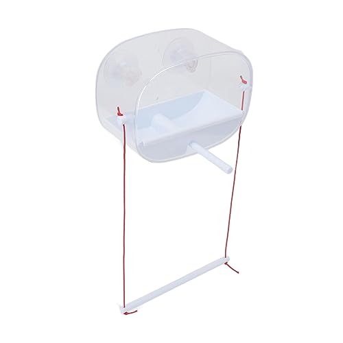 EMUKOEP Vogelhäuschen mit Transparentem Fenster, Vogelhäuschen mit Transparentem Fenster mit Außensaugenbechern von EMUKOEP