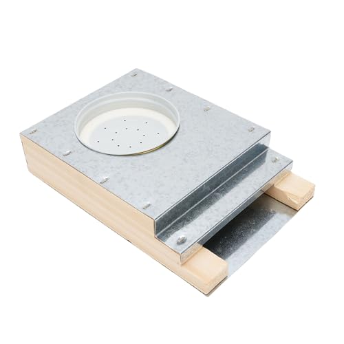 EMUKOEP Vordereingang Honigfuttermittel, Bienenstockeingangs -Feeder Holz Aluminiumbienen -Feeder, Bienenzuchtwerkzeug für Umgekehrtes Glas mit Unbehandeltem Holz, Zuckerwasser, EMUKOEP Vordereingang Honigfuttermittel, Bienenstockeingangs -Feeder Holz Aluminiumbienen -Feeder, Bienenzuchtwerkzeug für Umgekehrtes Glas mit Unbehandeltem Holz, Zuckerwasser, von EMUKOEP