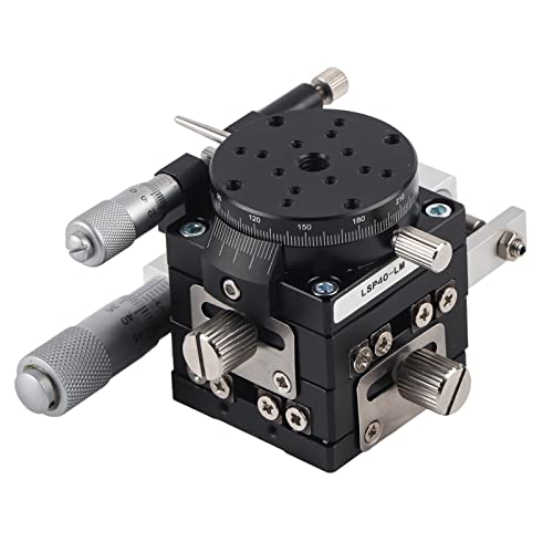EMUKOEP XYR Stage, Industrie XYR Tabelle LSP40LM 3AXES Trimmplattform Manuelle Linear -Stufe Schiebetabelle φ40 Mm von EMUKOEP