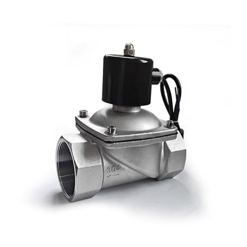 DN50 DN65 DN80 Edelstahl-Magnetventil mit Innengewindeanschluss, 24-VDC-Stromversorgung, normal geschlossener Typ(DN50(24VDC)) von EMVIXTGLK