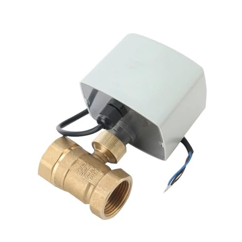 EMVIXTGLK 1 STÜCKE 1/2 "3/4" 1 "2" Messing elektrische kugelhahn hohe Drehmoment 220 V 12 V 24 V 3-draht Zwei-Control elektrische kugelhahn(24VDC,1.5 Inch) von EMVIXTGLK