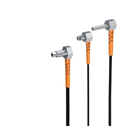EMVIXTGLK 1 Stück importierter M3 M4 M6 Glasfasersensor mit L-förmiger Gewindesonde, Diffuse Reflexion, Durchgangsstrahlschalter(Import M3,2 M-COAXIAL Diffuse) von EMVIXTGLK