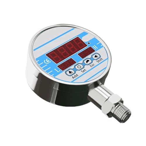 Elektrisches Kontaktdruckmessgerät Messwasser Öldrucksensor NO NC Ausgang 24VDC Ober- und Untergrenze Kontrolle Hexe(Npt1-2,0-40bar) von EMVIXTGLK