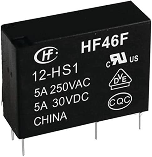 Relais 1 0pcs Relais HF46F 12-HS1 HF46F 24-HS1 HF46F-5-HS1 HF46F-12-HS1 HF46F-24-HS1 4 Stift 5V 12V 24V 5A DIP4(Size:24V) von EMVIXTGLK