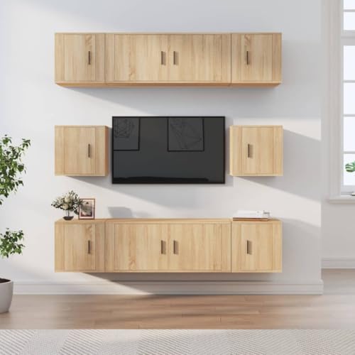EMYRLXQW 8-teiliges TV-Schrank-Set Sonoma Eiche Holzwerkstoff EMYRLXQW 8-teiliges TV-Schrank-Set Sonoma Eiche Holzwerkstoff von EMYRLXQW