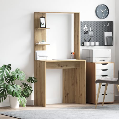 EMYRLXQW Artisan Schreibtisch aus Eichenholz, Holzwerkstoff, Standard von EMYRLXQW