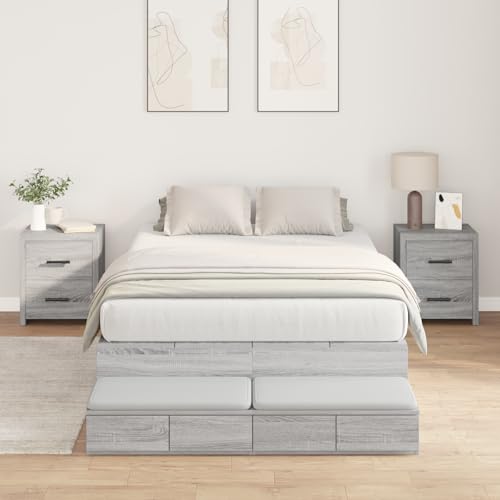 EMYRLXQW Betten & Zubehör, Betten & Bettrahmen – Bettgestell – Bettgestell Grau Sonoma 120x190 cm EMYRLXQW Betten & Zubehör, Betten & Bettrahmen – Bettgestell – Bettgestell Grau Sonoma 120x190 cm von EMYRLXQW