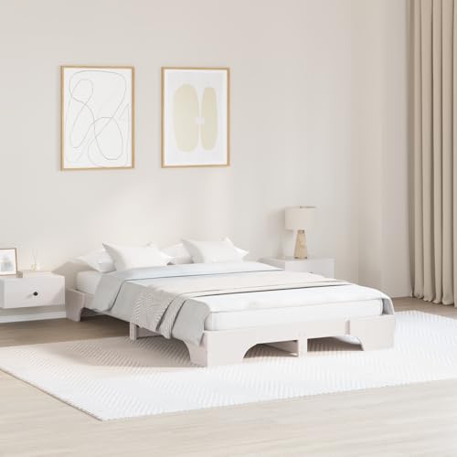 EMYRLXQW Betten & Zubehör, Betten & Bettrahmen Bettgestell Weiß Holz 140x190 cm Bettgestell Rechteckig EMYRLXQW Betten & Zubehör, Betten & Bettrahmen Bettgestell Weiß Holz 140x190 cm Bettgestell Rechteckig von EMYRLXQW