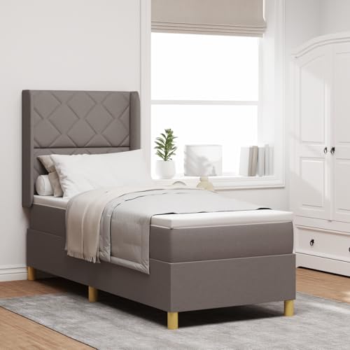 EMYRLXQW Betten & Zubehör, Betten & Bettrahmen - Boxspringbett mit Matratze Taupe 80x200 cm Stoff EMYRLXQW Betten & Zubehör, Betten & Bettrahmen - Boxspringbett mit Matratze Taupe 80x200 cm Stoff von EMYRLXQW
