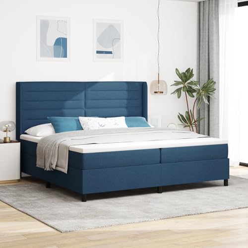 EMYRLXQW Betten & Zubehör, Betten & Bettrahmen - Boxspringbett mit Matratze & LED Blau 200x200 cm Stoff EMYRLXQW Betten & Zubehör, Betten & Bettrahmen - Boxspringbett mit Matratze & LED Blau 200x200 cm Stoff von EMYRLXQW
