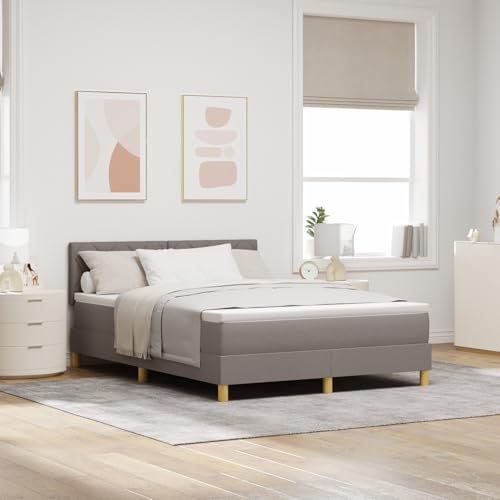 EMYRLXQW Betten & Zubehör, Betten & Bettrahmen - Boxspringbett mit Matratze & LED Taupe 160x200 cm Stoff EMYRLXQW Betten & Zubehör, Betten & Bettrahmen - Boxspringbett mit Matratze & LED Taupe 160x200 cm Stoff von EMYRLXQW