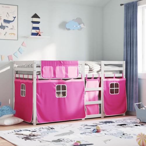 EMYRLXQW Betten & Zubehör, Betten & Bettrahmen Etagenbett ohne Matratze rosa 75x190 cm klein Einzelbett Massivholz Kiefer EMYRLXQW Betten & Zubehör, Betten & Bettrahmen Etagenbett ohne Matratze rosa 75x190 cm klein Einzelbett Massivholz Kiefer von EMYRLXQW