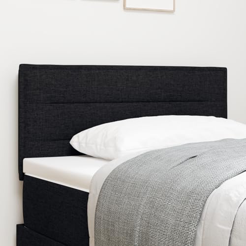 EMYRLXQW Betten & Zubehör, Kopfteile & Fußteile, Kopfteil Linien Design, schwarz, 90 cm Stoff von EMYRLXQW