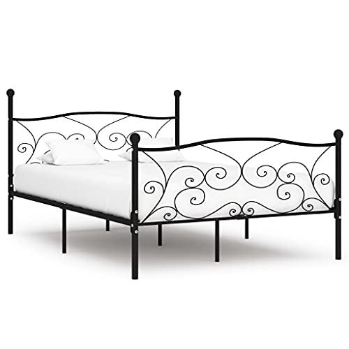 EMYRLXQW Betten & Zubehör - Betten & Bettrahmen - Bettgestell ohne Matratze mit Lattenrost aus schwarzem Metall 160x200 cm EMYRLXQW Betten & Zubehör - Betten & Bettrahmen - Bettgestell ohne Matratze mit Lattenrost aus schwarzem Metall 160x200 cm von EMYRLXQW