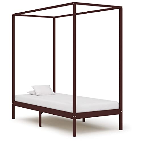 EMYRLXQW Betten & Zubehör-Betten & Bettrahmen Bettrahmen Bettrahmen ohne Matratze Dunkelbraun Massivholz 90x200cm EMYRLXQW Betten & Zubehör-Betten & Bettrahmen Bettrahmen Bettrahmen ohne Matratze Dunkelbraun Massivholz 90x200cm von EMYRLXQW