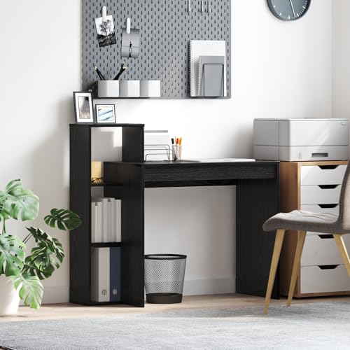 EMYRLXQW Büroschreibtisch-Computertisch, schwarze Eiche, Holzwerkstoff, schwarzes Eichenfurnier, kompakt EMYRLXQW Büroschreibtisch-Computertisch, schwarze Eiche, Holzwerkstoff, schwarzes Eichenfurnier, kompakt von EMYRLXQW