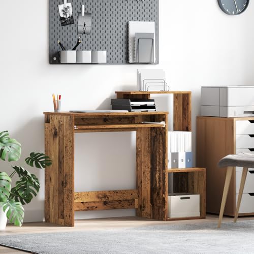 EMYRLXQW Büroschreibtische, brauner Computertisch, altes Holz, mittelgroßer Stauraum EMYRLXQW Büroschreibtische, brauner Computertisch, altes Holz, mittelgroßer Stauraum von EMYRLXQW