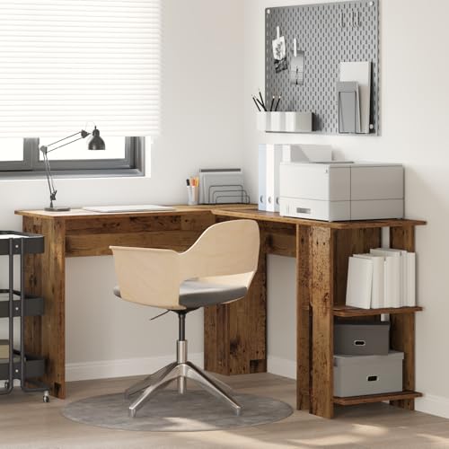EMYRLXQW Büroschreibtische, brauner Eckschreibtisch, altes Holz, MDF, mittelbraun, rustikal EMYRLXQW Büroschreibtische, brauner Eckschreibtisch, altes Holz, MDF, mittelbraun, rustikal von EMYRLXQW