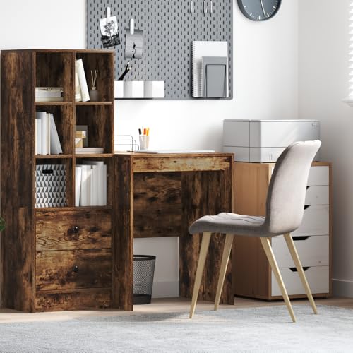 EMYRLXQW Büroschreibtische-Schreibtisch Räuchereiche Holzwerkstoff 60 x 50 x 76 cm EMYRLXQW Büroschreibtische-Schreibtisch Räuchereiche Holzwerkstoff 60 x 50 x 76 cm von EMYRLXQW