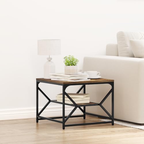 EMYRLXQW Couchtisch mit Ablagefläche - Räuchereiche 51x50x40cm aus Holzwerkstoff EMYRLXQW Couchtisch mit Ablagefläche - Räuchereiche 51x50x40cm aus Holzwerkstoff von EMYRLXQW