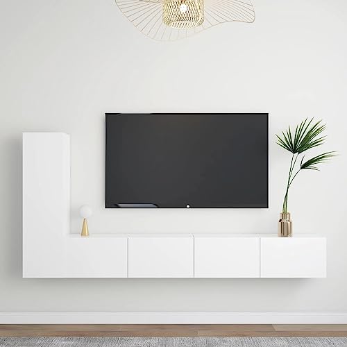 EMYRLXQW Entertainment Centers & TV-Ständer, 3-teiliges TV-Schrank-Set, Holz, Weiß EMYRLXQW Entertainment Centers & TV-Ständer, 3-teiliges TV-Schrank-Set, Holz, Weiß von EMYRLXQW