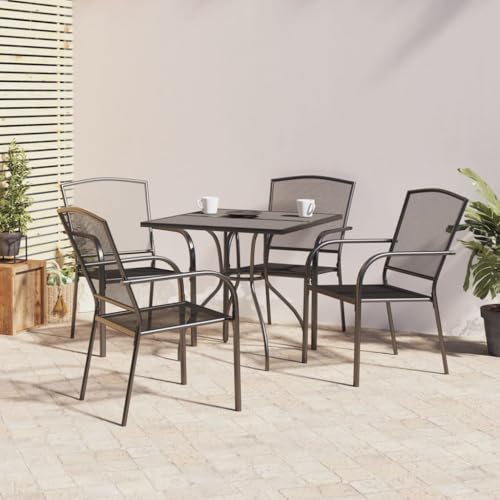 EMYRLXQW Gartenmöbel-Set für den Außenbereich, 5-teilig, anthrazitfarbener Stahl EMYRLXQW Gartenmöbel-Set für den Außenbereich, 5-teilig, anthrazitfarbener Stahl von EMYRLXQW