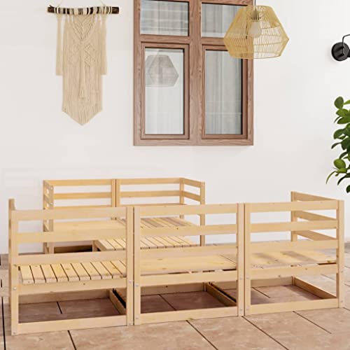 EMYRLXQW Gartenmöbel-Set für den Außenbereich, 6-teilig, massives Kiefernholz EMYRLXQW Gartenmöbel-Set für den Außenbereich, 6-teilig, massives Kiefernholz von EMYRLXQW