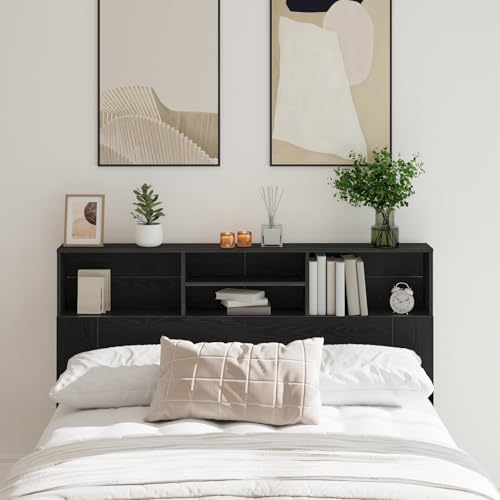 EMYRLXQW Kopfteil aus Eiche, schwarz, 160 x 19 x 103,5 cm, aus Holzwerkstoff EMYRLXQW Kopfteil aus Eiche, schwarz, 160 x 19 x 103,5 cm, aus Holzwerkstoff von EMYRLXQW