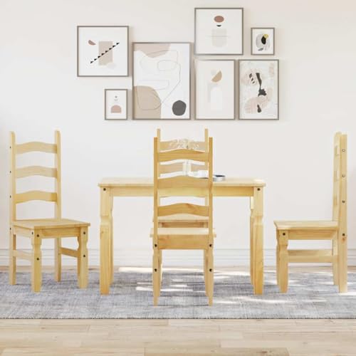 EMYRLXQW Möbelsets, Küchen- und Esszimmermöbel-Set, 5-teilig, Panama, Massivholz, Kiefer EMYRLXQW Möbelsets, Küchen- und Esszimmermöbel-Set, 5-teilig, Panama, Massivholz, Kiefer von EMYRLXQW